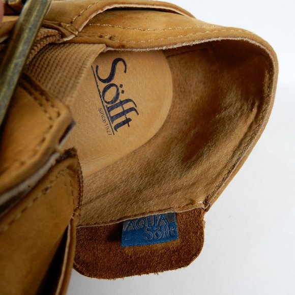 Sofft AQUA Söfft Alvie Comfort Bootie Shooties Size 9 Tan Leather NEW $149 - Picture 7 of 12